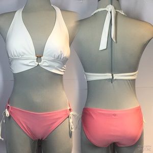 Athletic works pink and white two pieces Swimsuit